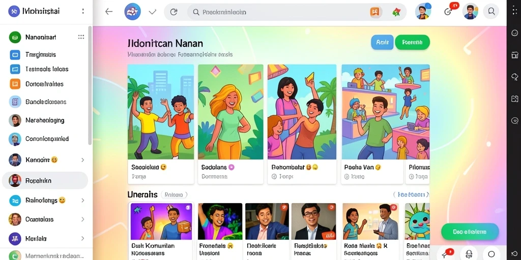 Tampilan level pertama yang menakjubkan dan penuh warna.