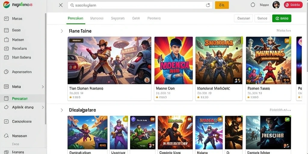 Tampilan grafik yang memukau dalam permainan.