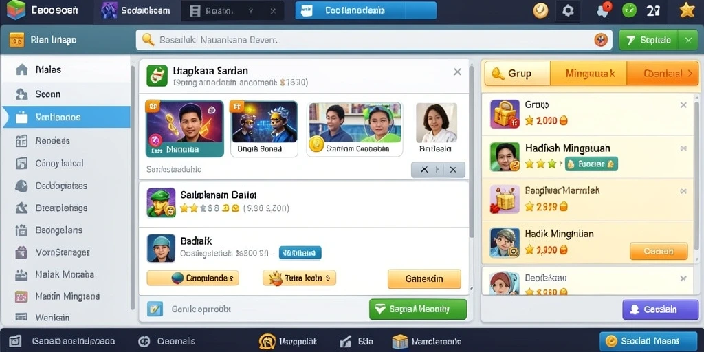 Tampilan antarmuka yang menarik dan user-friendly.
