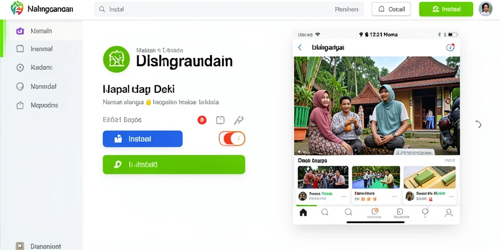 Tampilan antarmuka yang user-friendly.