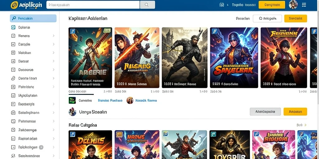 Screenshot menampilkan tampilan awal aplikasi yang menarik.