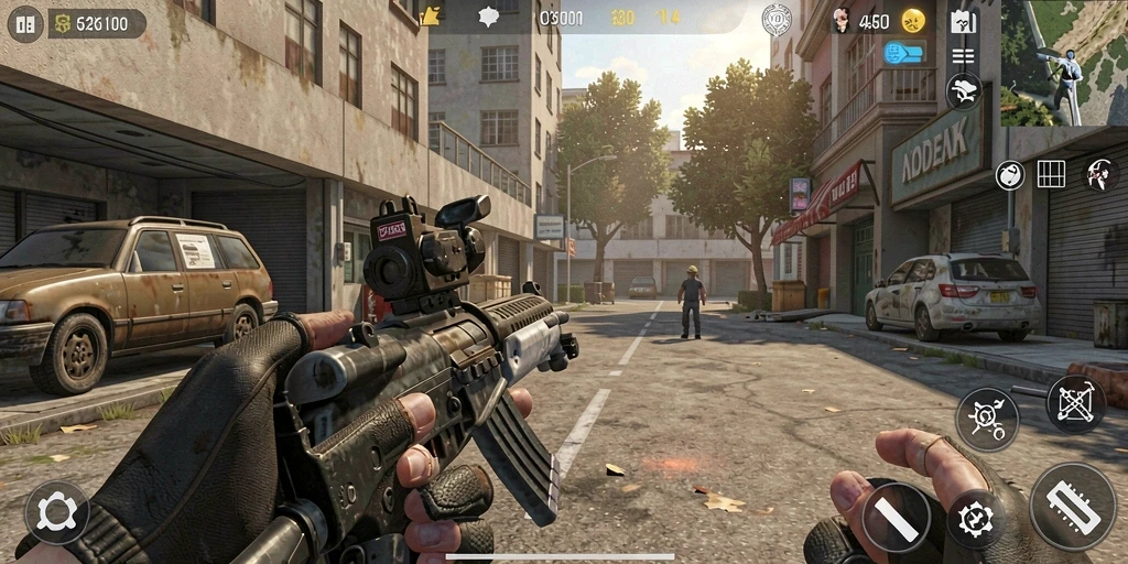 Screenshot menampilkan gameplay seru dengan grafik yang berwarna-warni.