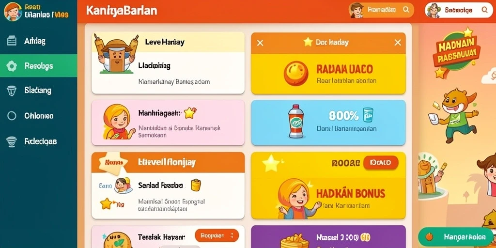 Tampilan menu yang sederhana dan mudah dipahami.